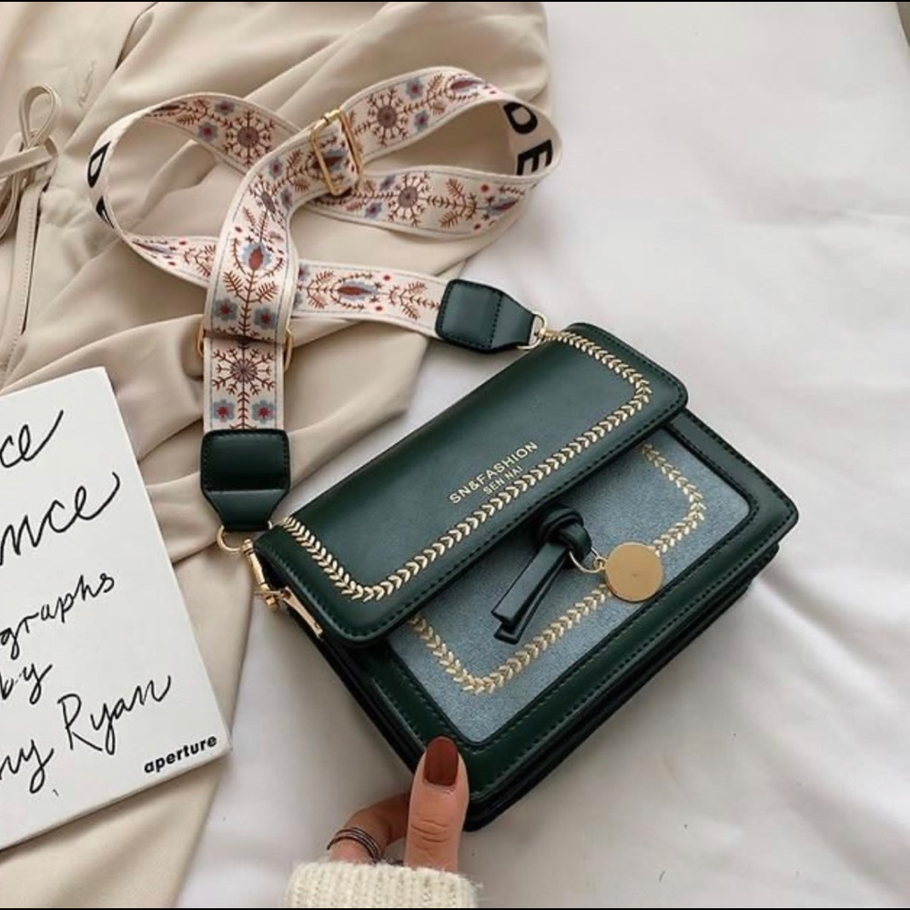 Sennai Synthetic Leather Crossbody Bag
